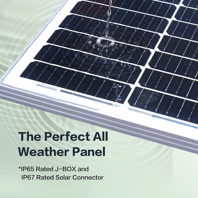 Painel solar de 12v 100w Carregador de bateria Mono Home Off Grid RV Camper Barco Caravana