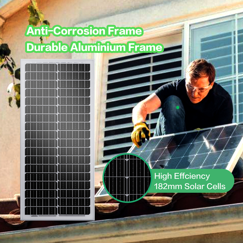 12v painel solar 120w Mono Off Grid Power para RV Campervan Barco Caravana Carrocaravana