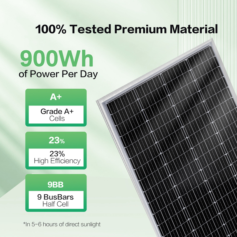 150w painel solar 12v Mono Off Grid Power para RV Campervan Barco Caravana Caravana