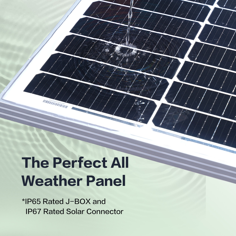 150w painel solar 12v Mono Off Grid Power para RV Campervan Barco Caravana Caravana