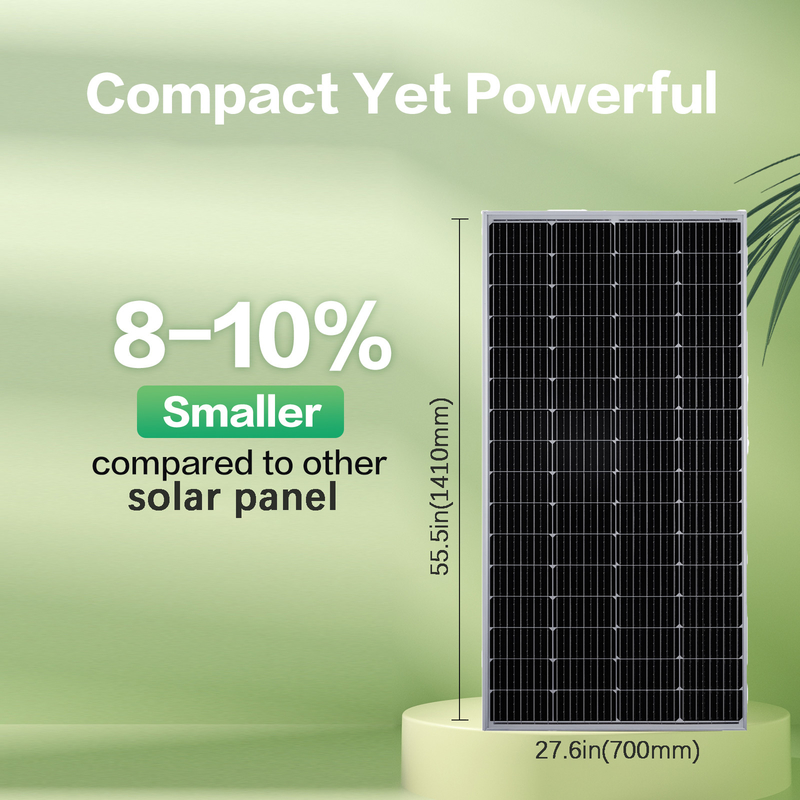 Painel Solar 12v 200w Mono Off Grid Power para RV Campervan Barco Caravana Caravana