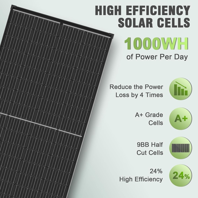 200w painel solar Mono Off Grid Power Para RV Campervan Barco Caravana Motorhome UK