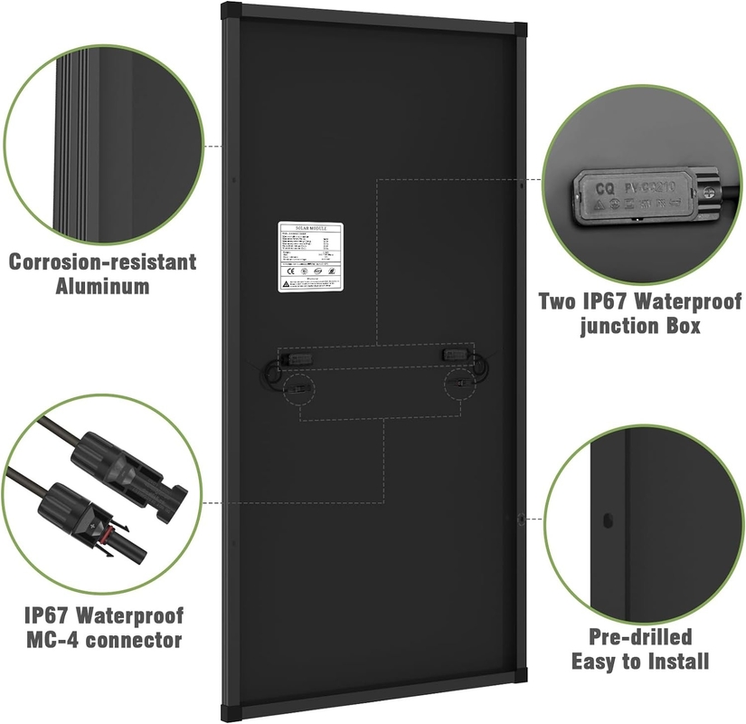200w painel solar Mono Off Grid Power Para RV Campervan Barco Caravana Motorhome UK