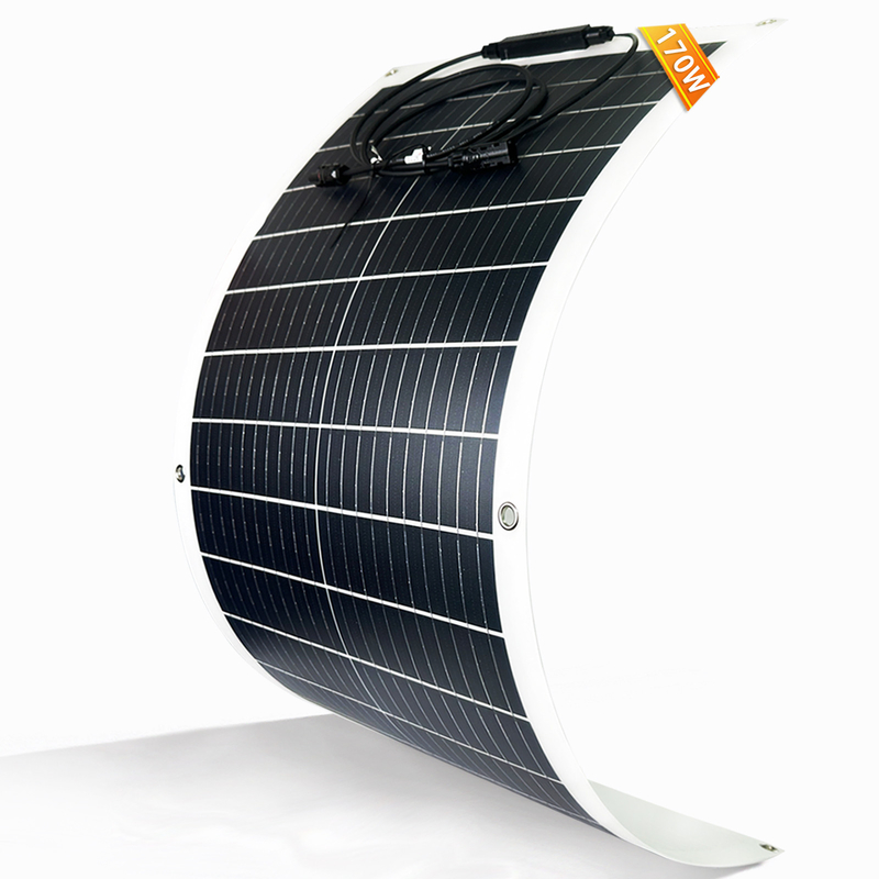 170w 200w Painel Solar Flexível 12v Para Caravana RV Barco Camper Van Marine Shed Uk