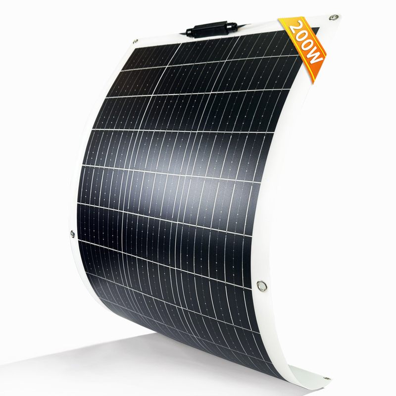 200w painel solar flexível 12v mono bateria para caravana RV barco Camper Van Shed